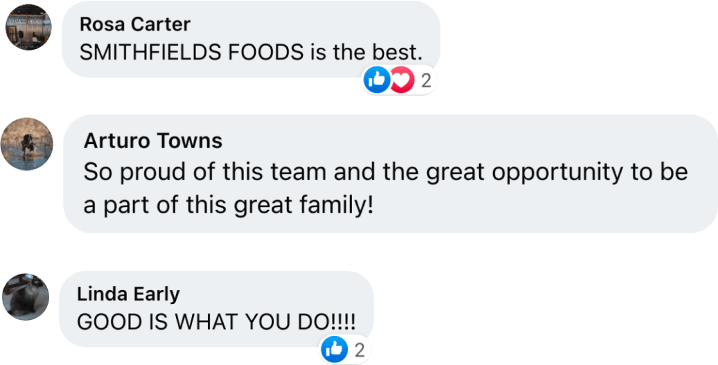 Smithfield Foods - Good Is What We Do, comments