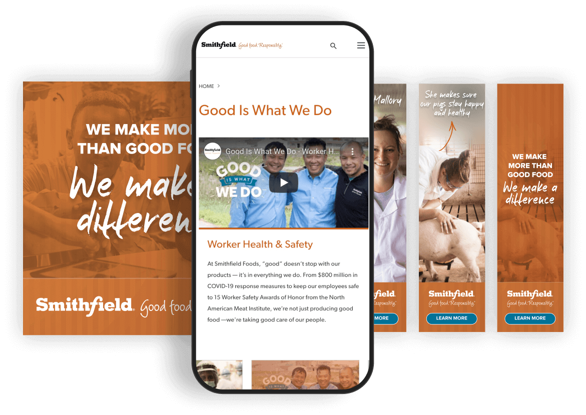 Smithfield Foods - Good Is What We Do, mobile phone