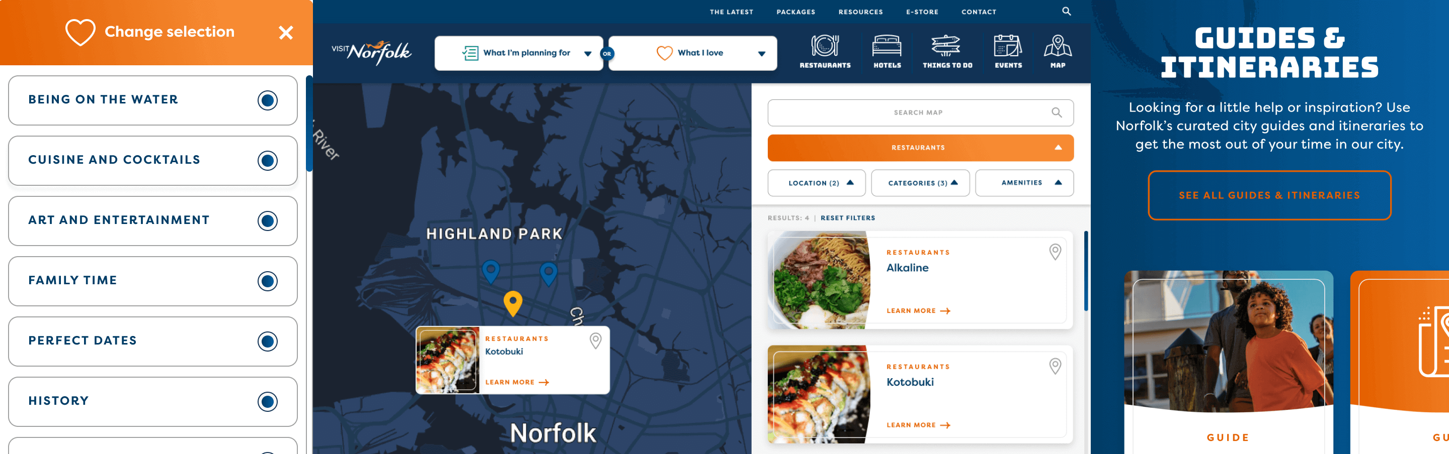 Visit Norfolk - Reimagining VisitNorfolk.Com, collage