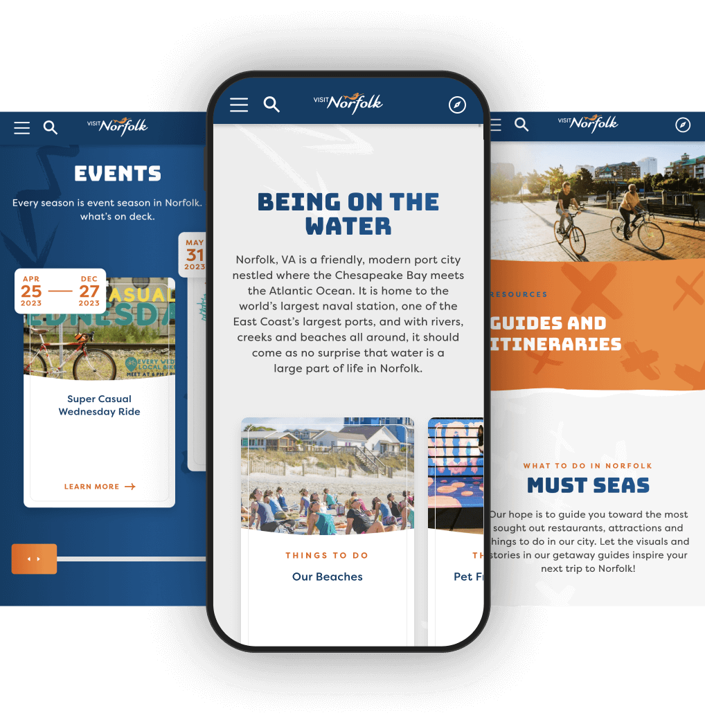 Visit Norfolk - Reimagining VisitNorfolk.Com, mobile phone